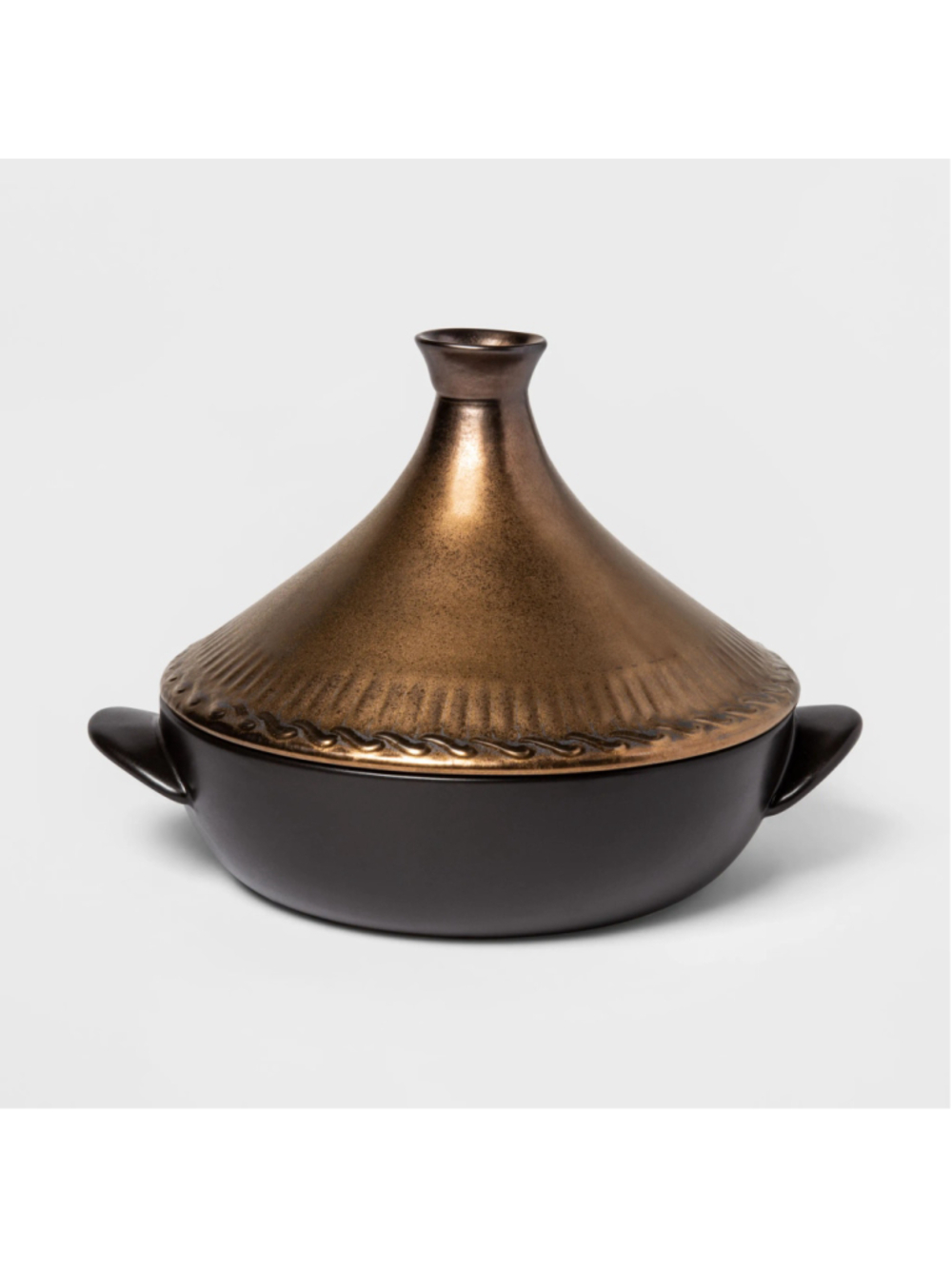 Cravings By Chrissy Teigen 2.2 Qt Ceramic Tajine Black / Bronze